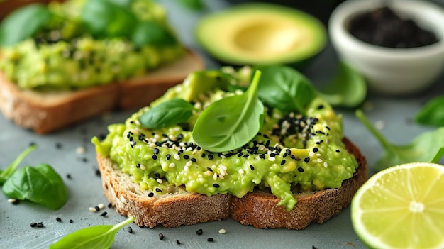 Tosta di avocado vegana