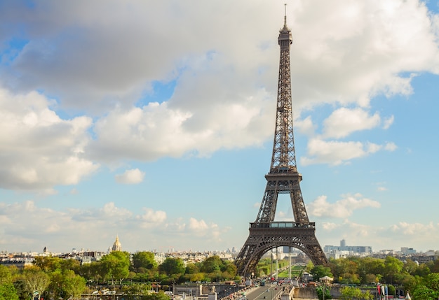 Tour Eiffel dalla collina del Trocadero, Parigi, Francia