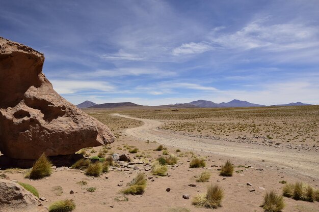 Tour in fuoristrada di Brown Rocks sulla distesa salata Salar de Uyuni in Bolivia