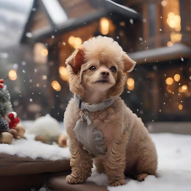 Toy Poodle sta giocando fuori dall'AI