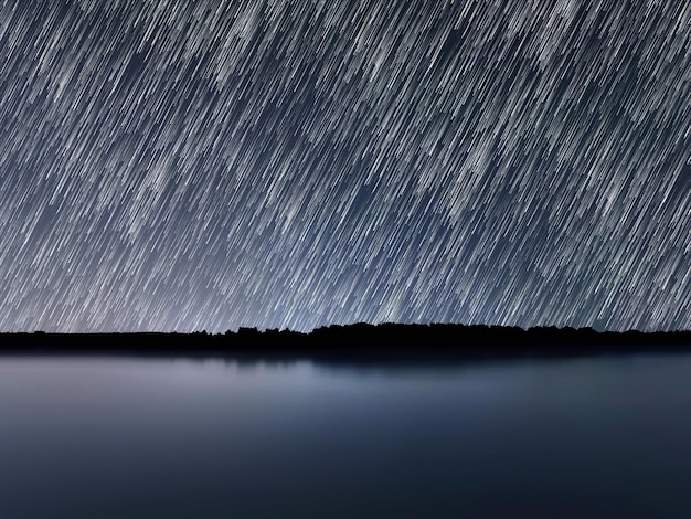 Tracce stellari nel cielo notturno. Startrails del cielo notturno.