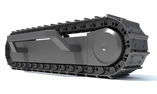 Track kit d rendering on white background