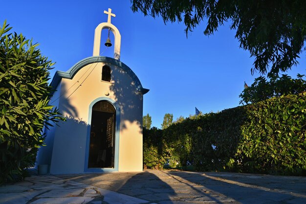 Tradizionale bella piccola cappella in stile greco Isola di KosGrecia