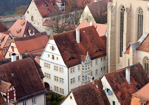 Tradizionale casa a graticcio a Rothenburg ob der Tauber