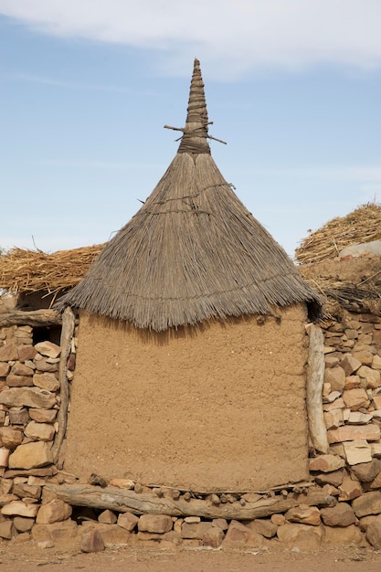 Tradizionale mattone di fango Dogon Case di campagna Mali