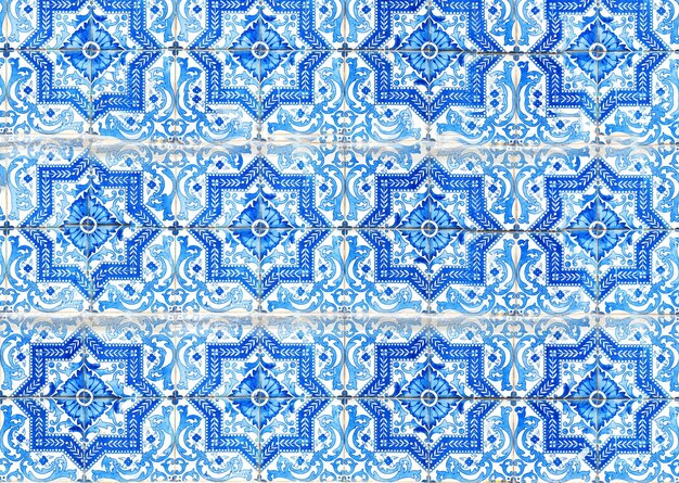 Tradizionale portoghese decorato piastrelle azulejos sfondo