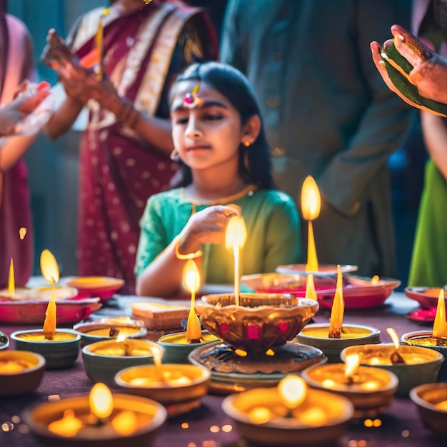 Tradizione del festival delle luci di Diwali