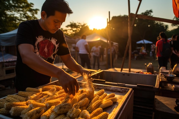 Tradizione saporita Cultura ispanica e mercatoStile Elote