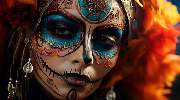 Tradizioni messicane Il viso di Catrina