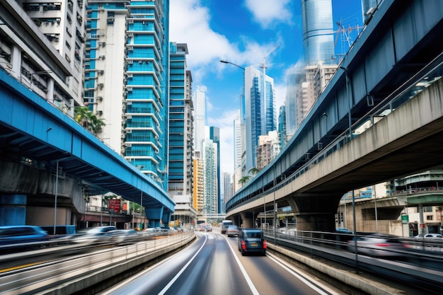 Traffico intenso nel centro della città