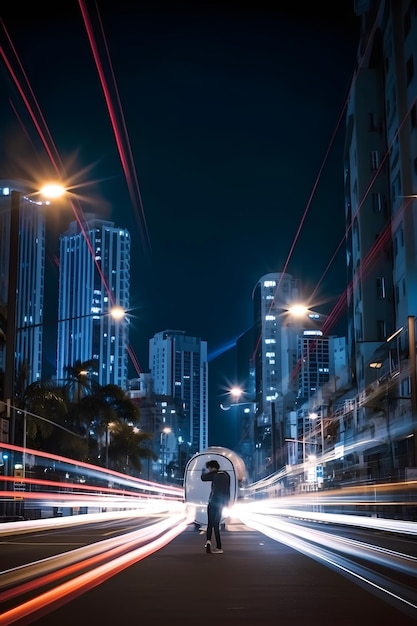 traffico notturno IA generativa