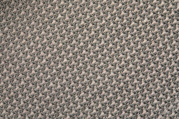 Trama a maglia Trama di tessuto jacquard con motivo geometrico grigio Motivo a mosaico all'uncinetto