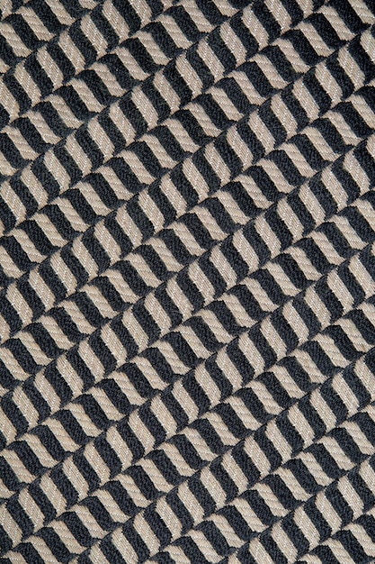 Trama a maglia Trama di tessuto jacquard con motivo geometrico grigio Motivo a mosaico all'uncinetto