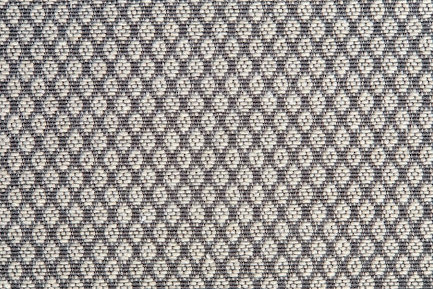 Trama a maglia Trama di tessuto jacquard con motivo geometrico grigio Motivo a mosaico all'uncinetto