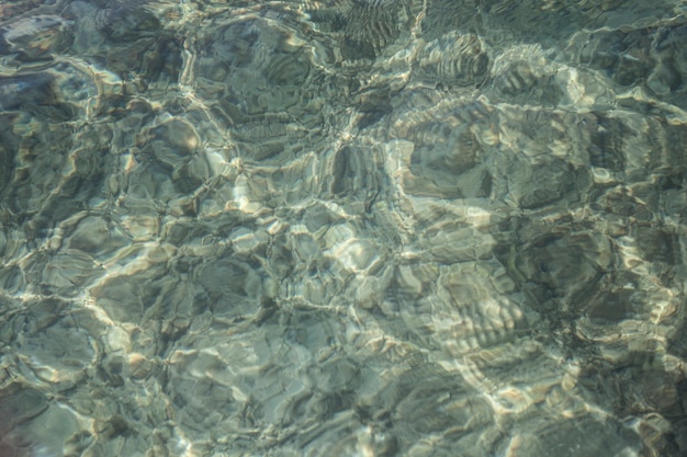 Trama del mare trasparente presa in sicilia