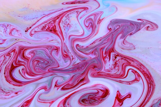 Trama di arte fluida. Fondo multicolore astratto su liquid