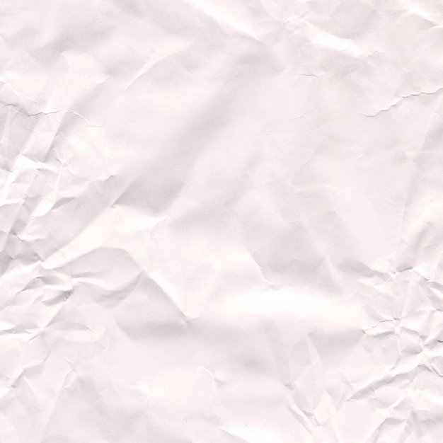 Trama di carta stropicciata rugosa o sfondo Trama di carta stropicciata Foglio di carta bianca Copia spazio per il tuo design commerciale