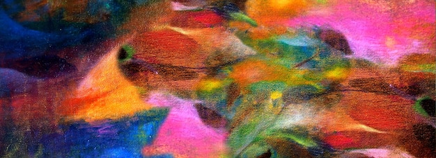 Trama di colori di sfondo di panorama di arte astratta di pittura colorata disegnata a mano