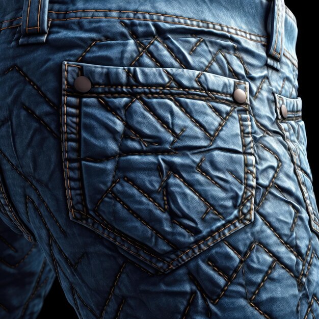 Trama di jeans blu