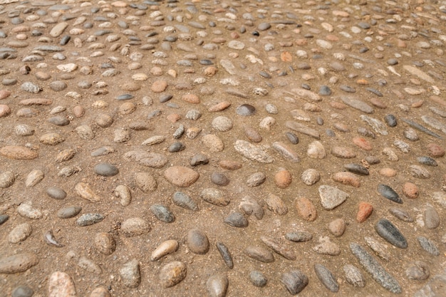 Trama di pavimentazione in pietra.