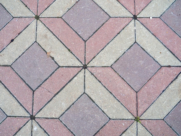 Trama di piastrelle in pietra Muratura stradale Motivo a piastrelle per pavimentazione