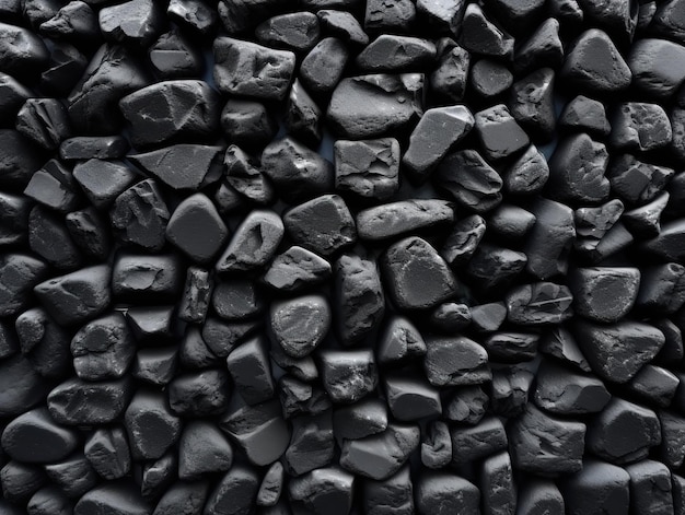 Trama di pietre di carbone nero