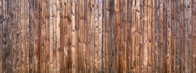 Trama di recinzione in legno vecchio marrone