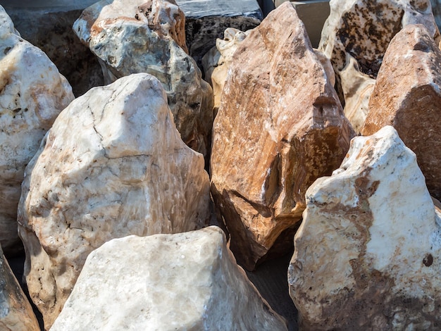 Trama di sfondo di rocce di marmo