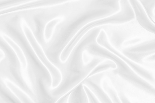 Trama di sfondo di seta ondulata bianca