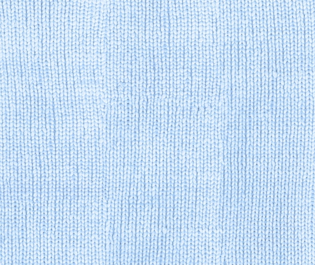 Trama di tessuto a maglia blu