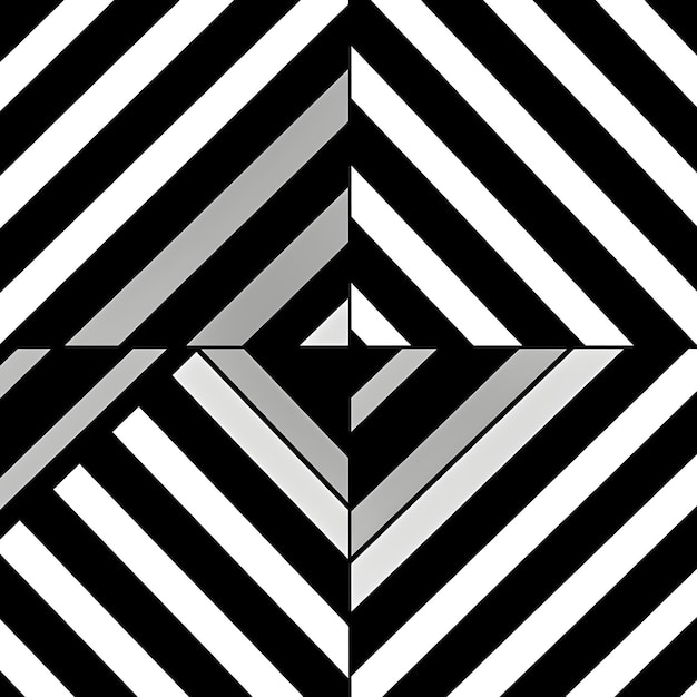 Trama geometrica senza cuciture geometrica diagonale in bianco e nero per la stampa su tessuto