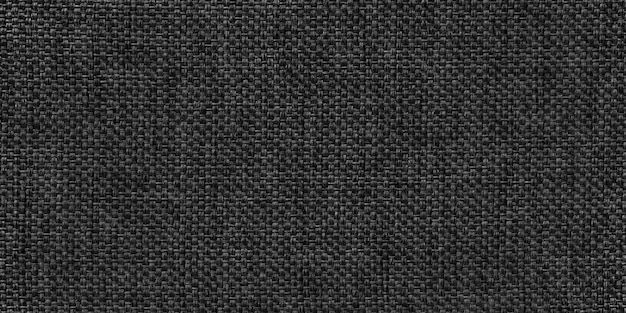 trama nera di tessuto naturale tela di lino scuro come sfondo