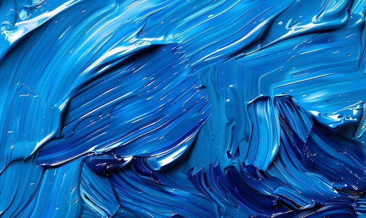 Foto trame di vernice acrilica sfondio astratto in colori blu