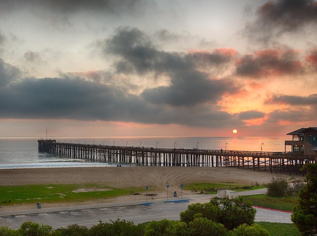 Tramonto al tramonto Molo Ventura California