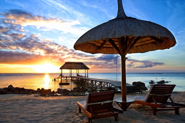 Tramonto alle Mauritius