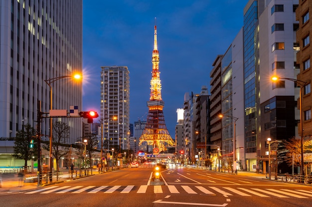 Tramonto della Torre di Tokyo