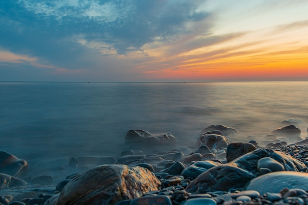 Tramonto e spiaggia