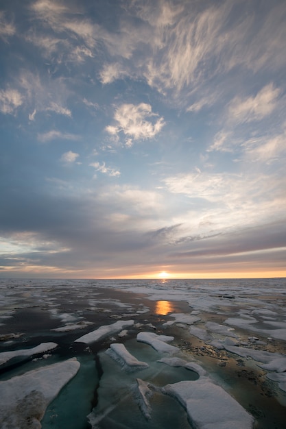 Tramonto in Groenlandia