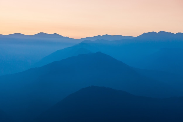 Tramonto in Himalaya