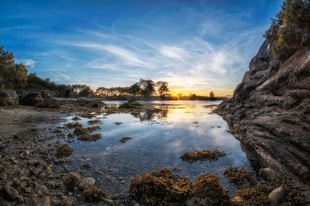 Tramonto in spiaggia