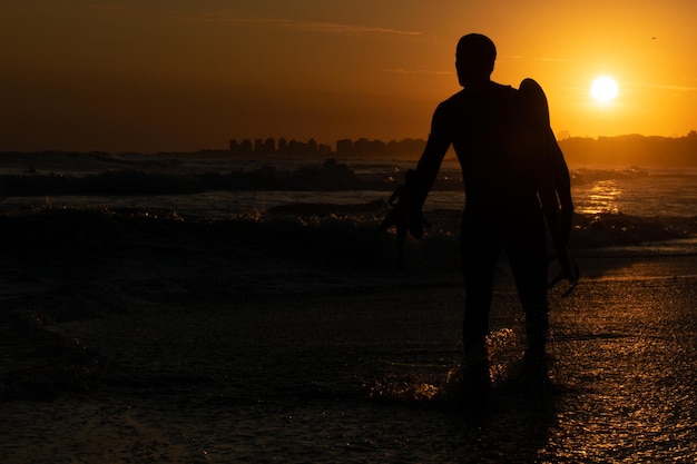 Tramonto in spiaggia