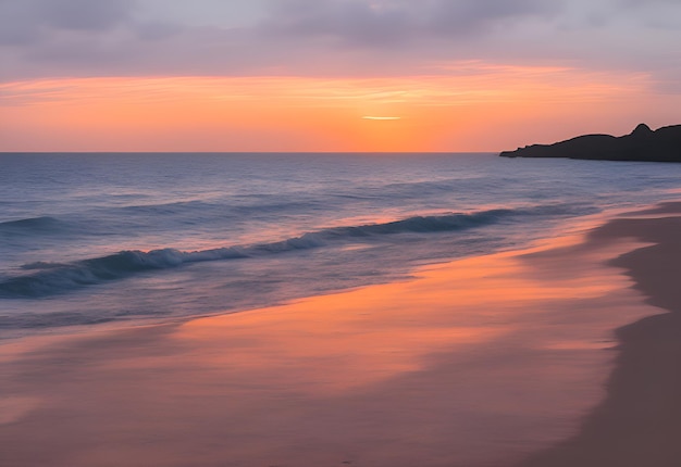 tramonto in spiaggia