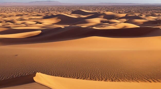 tramonto nel deserto scena panoramica del deserto sabbia nel deserto paesaggio nel deserto