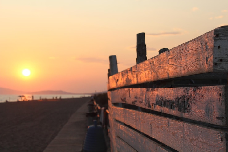Foto tramonto rosso