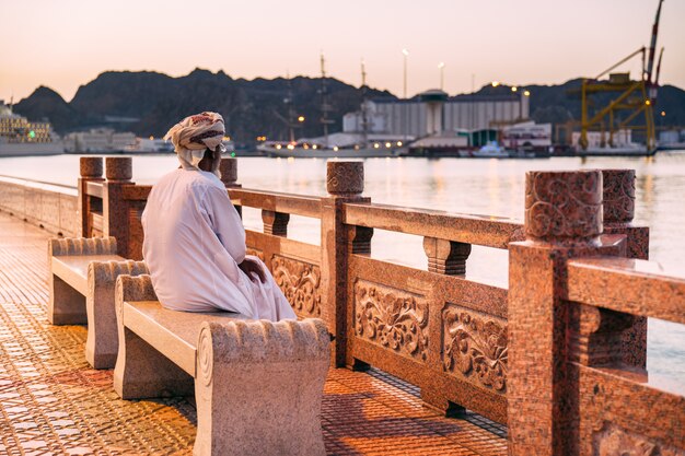 Tramonto sopra Muscat, Oman