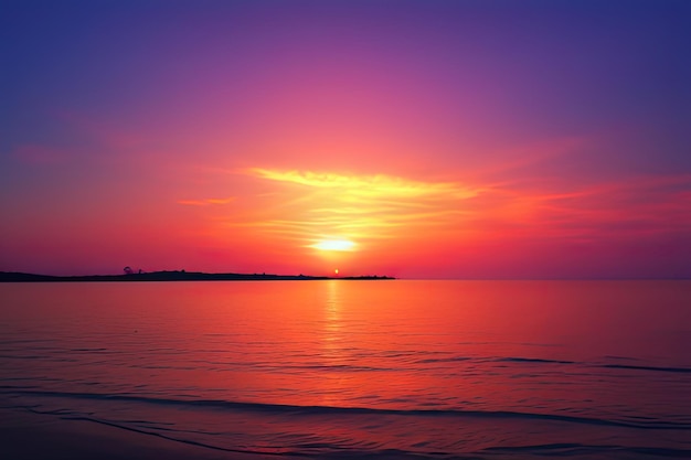 tramonto spiaggia mare tramonto rosso