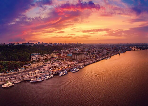 Tramonto su Dnipro