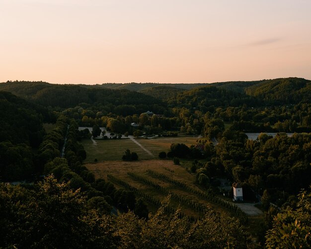 Tramonto sulla campagna