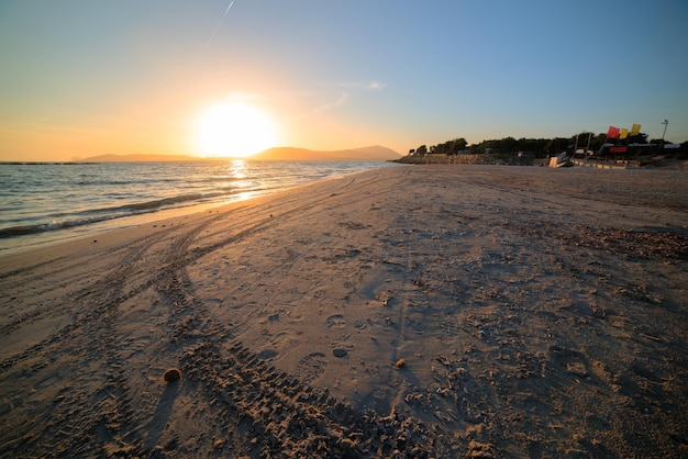 Tramonto sulla costa di Alghero Sardegna