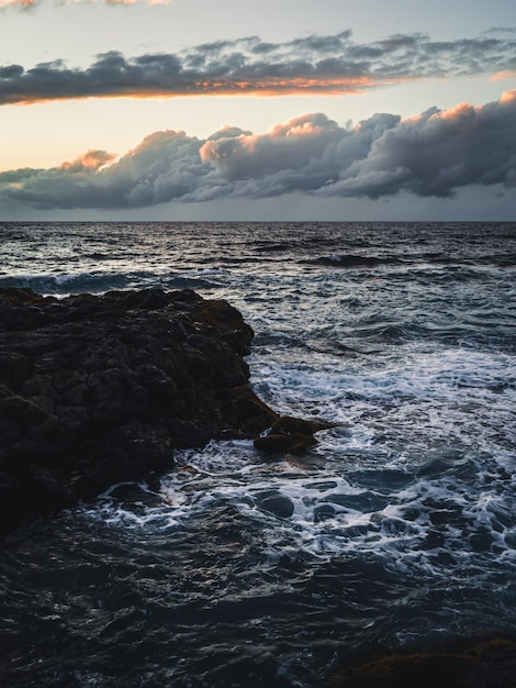 Tramonto sulla costa nord di Tenerife